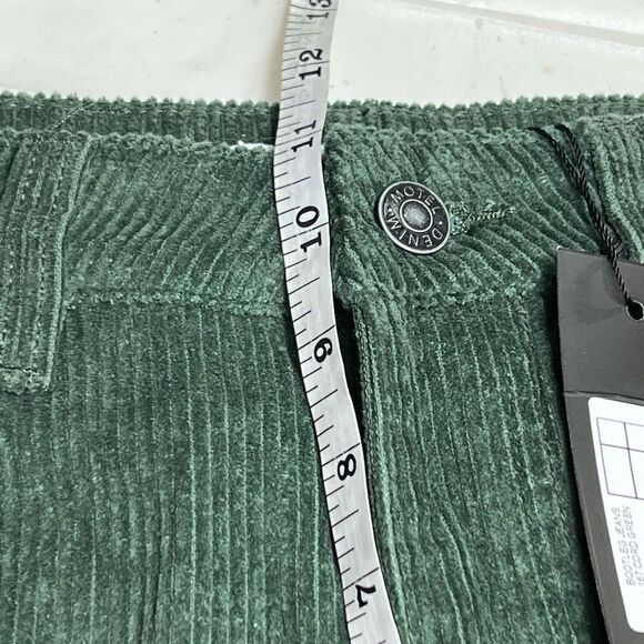 Women’s MOTEL BOOTLEG JEANS IN CORD FOREST GREEN Corduroy sz M/33L 31” Inseam - Picture 9 of 10